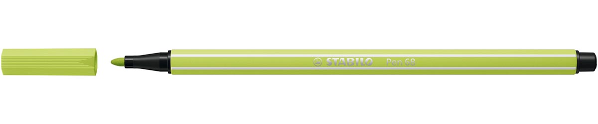 STABILO Pen 68 viltstift, limoengroen