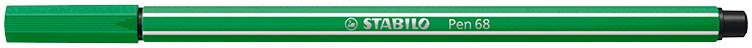STABILO Pen 68 viltstift, smaragdgroen