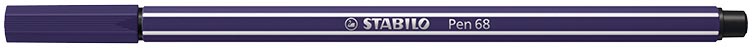 STABILO Pen 68 viltstift, pruisisch-blauw