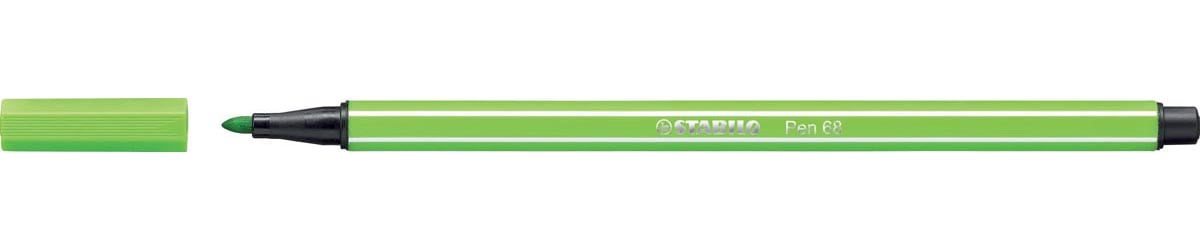 STABILO Pen 68 viltstift, lichtgroen