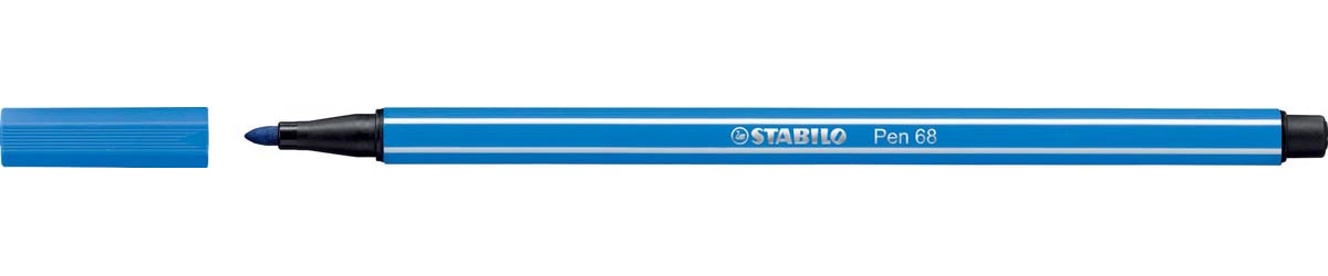 STABILO Pen 68 viltstift, donkerblauw