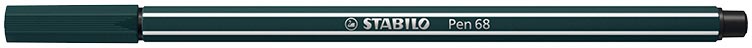 STABILO Pen 68 viltstift, aardegroen