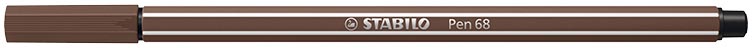 STABILO Pen 68 viltstift, omber