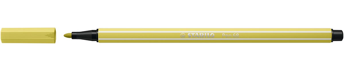 STABILO Pen 68 viltstift, mosterdgeel