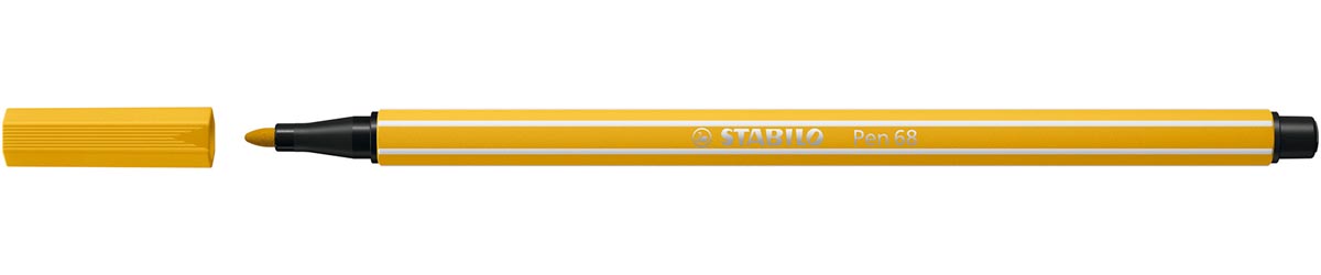 STABILO Pen 68 viltstift, currygeel