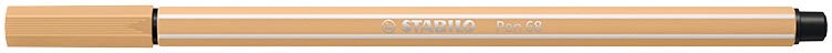 STABILO Pen 68 viltstift, lichtbruin