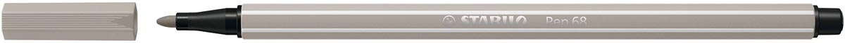 STABILO Pen 68 viltstift, warm grijs