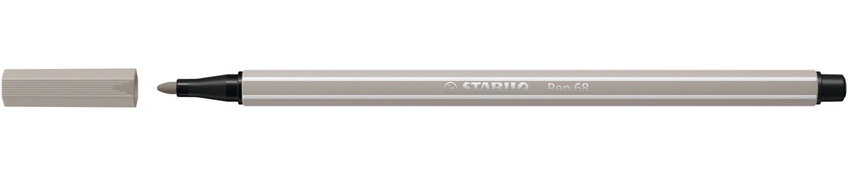 STABILO Pen 68 viltstift, warm grijs