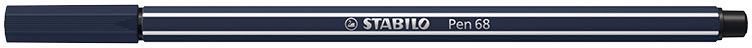 STABILO Pen 68 viltstift, marineblauw