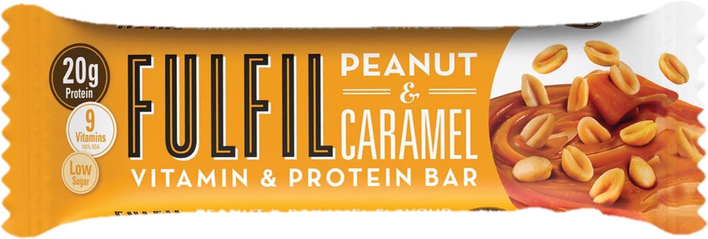 Fulfil Peanut & Caramel, reep van 55 g, pak van 15 stuks