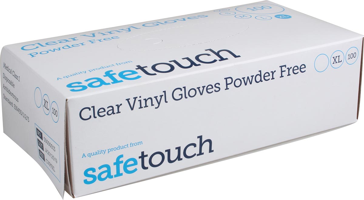 Handschoenen uit vinyl, extra large, wit/transparant, doos van 100 stuks