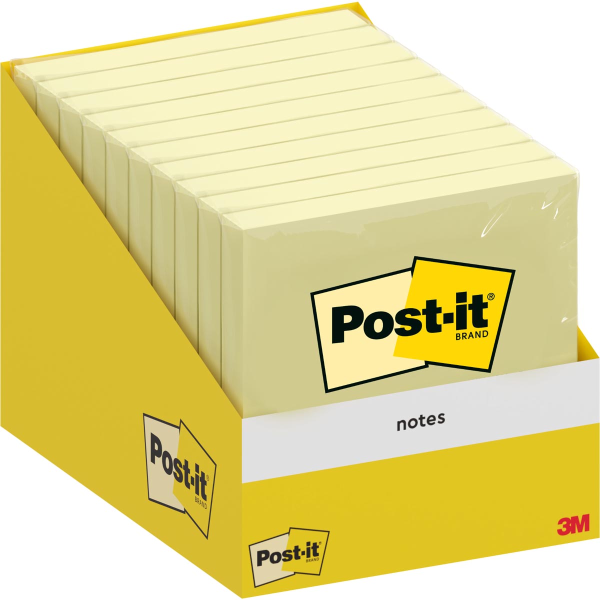 Post-it Notes, 100 vel, ft 76 x 76 mm, kanariegeel (canary yellow) afbeelding