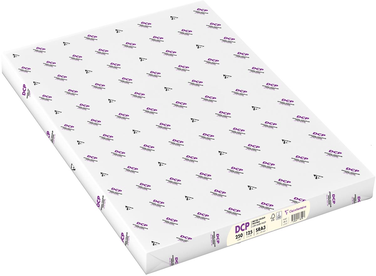 Clairefontaine DCP presentatiepapier SRA3, 250 g, ivoor, pak van 125 vel afbeelding