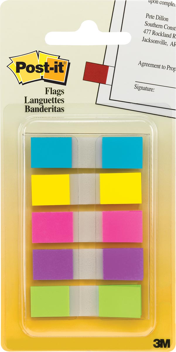 Post-it Index Smal geassorteerde kleuren, 3 + 2 tabs gratis afbeelding