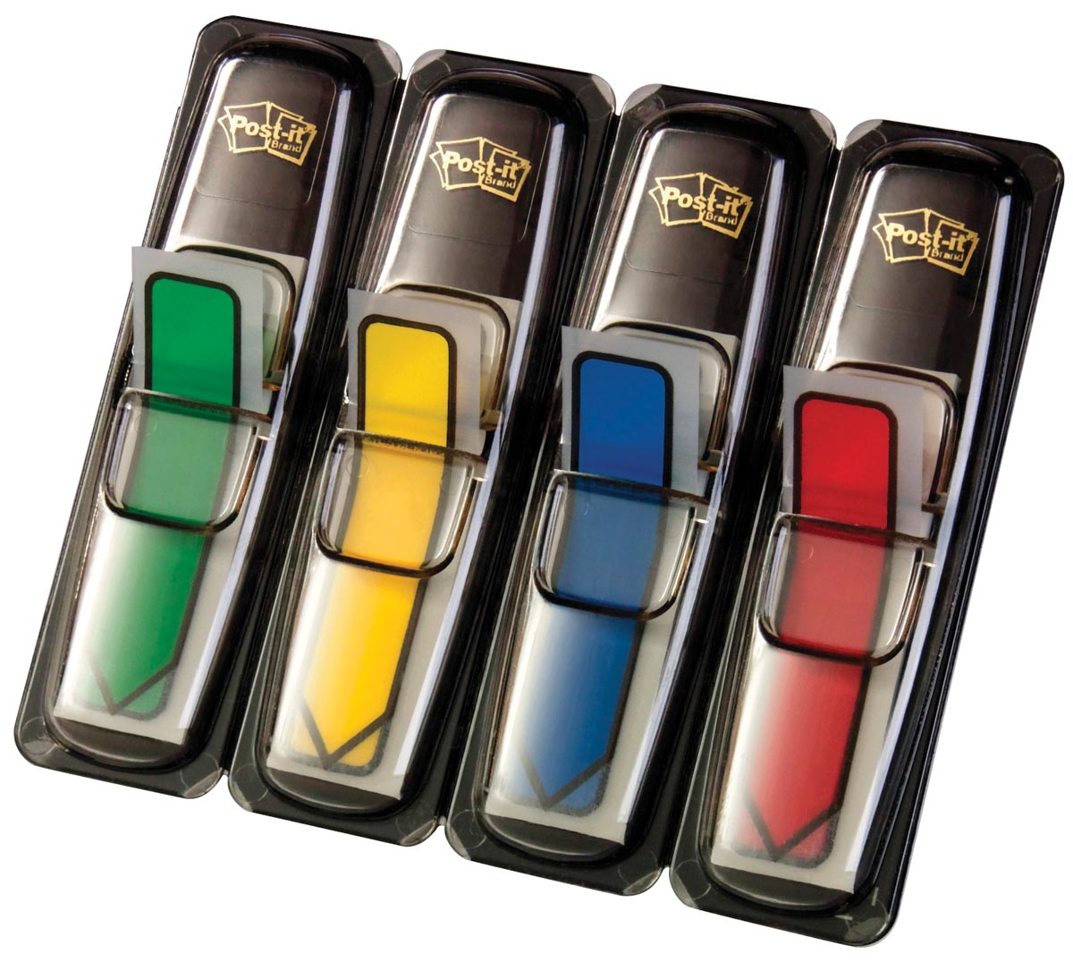 Post-it Index pijltjes, ft 12 x 43 mm, set van 4 kleuren, 24 pijltjes per kleur afbeelding