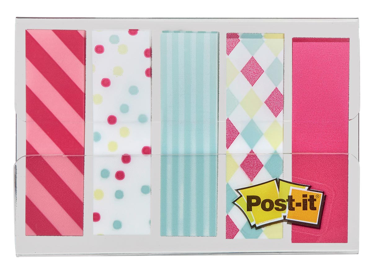 Post-it Index, Candy Collection, ft 11,9 mm x 43,2mm, 5 x 20 stuks afbeelding
