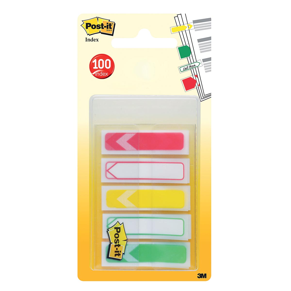 Post-it Index To Do pijltjes, ft 11,9 x 43,2 mm, pak van 5 x 20 tabs