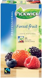Pickwick thee, bosvruchten, fairtrade, pak van 25 zakjes