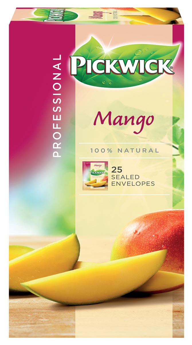 Pickwick thee, mango, pak van 25 zakjes afbeelding