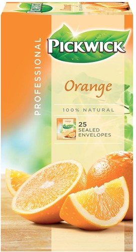 Pickwick thee, sinaasappel, pak van 25 zakjes
