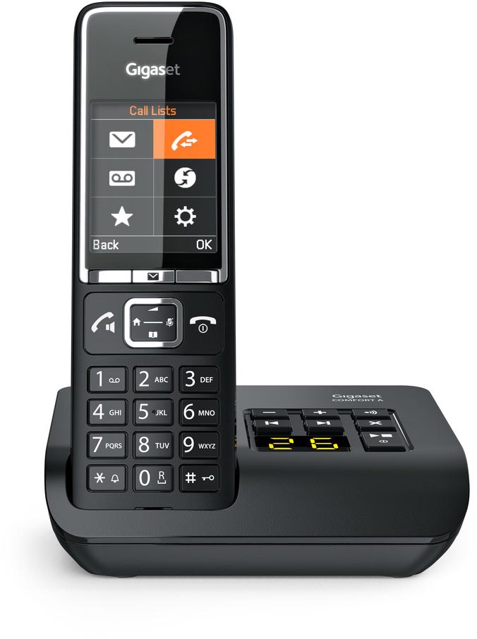 Gigaset Comfort 550A - met antwoordapparaat - 1 stuk - Zwart