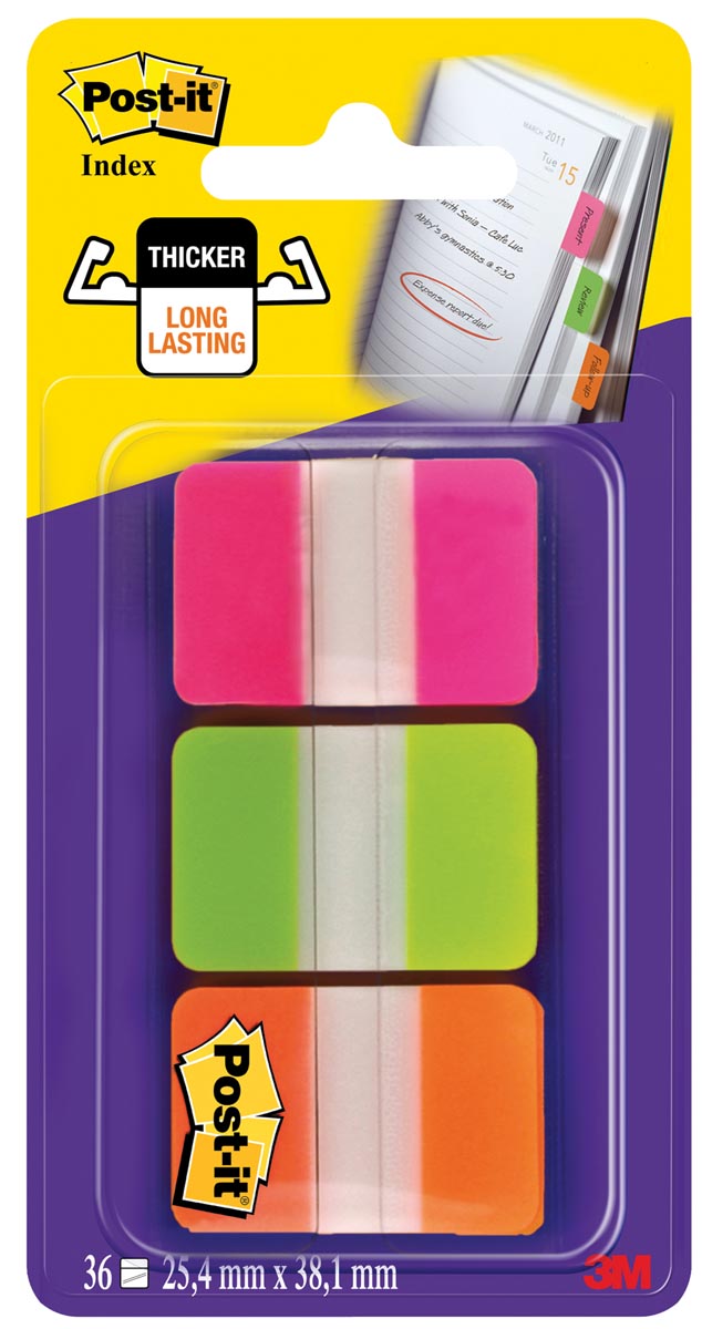 Post It Index Strong Ft 254 X 38 Mm Blister Met 3 Kleuren Roze Groen En Oranje 12 Tabs Per Kleur huismerk kopen in de aanbieding Post It Index Strong Ft 254 X 38 Mm Blister Met 3 Kleuren Roze Groen En Oranje 12 Tabs Per Kleur huismerk kopen in de aanbieding
