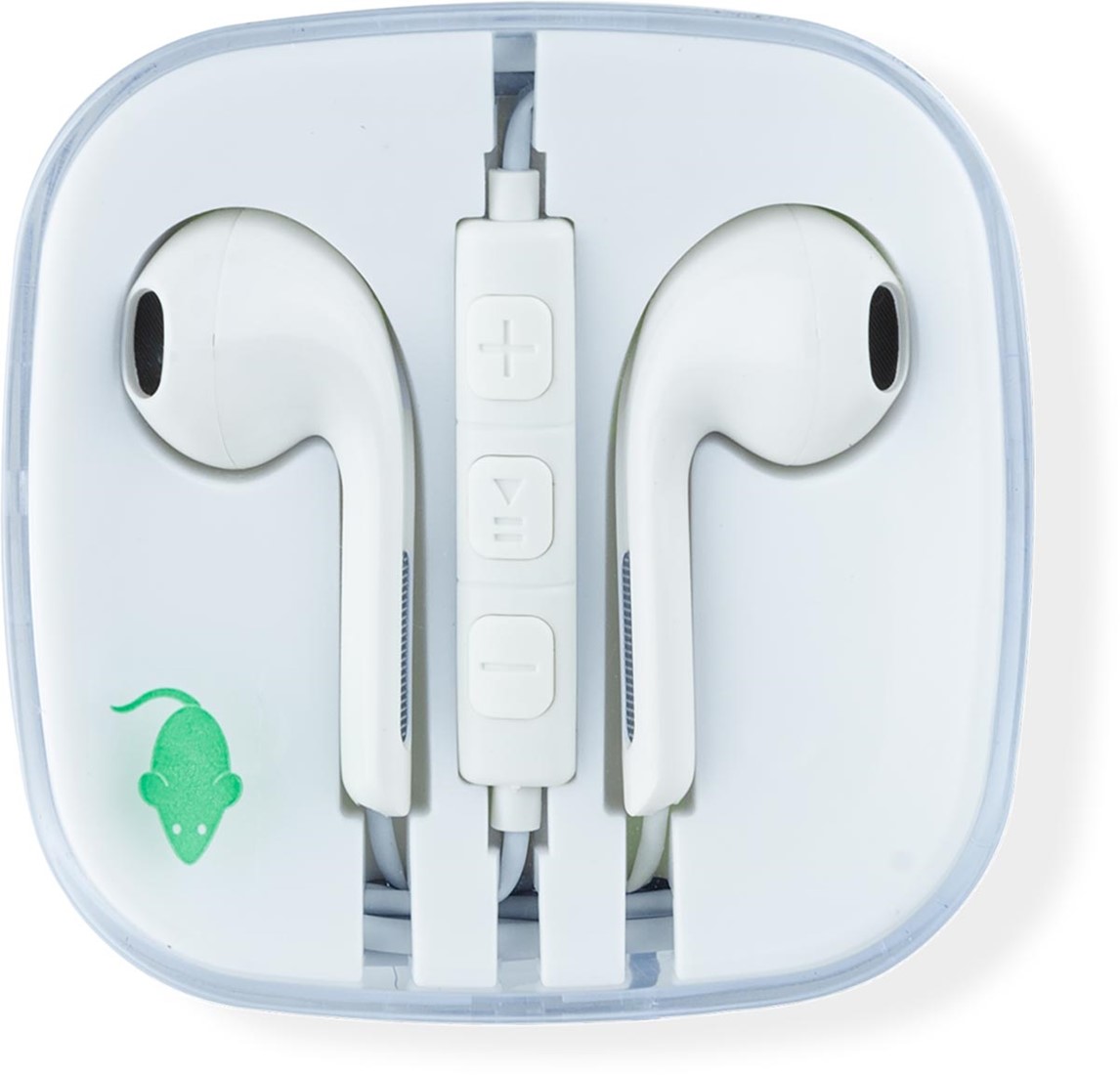 Greenmouse oortjes, 3,5 mm jack, wit bij VindiQ Office