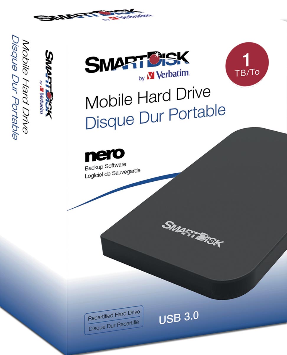 VERBATIM SMARTDISK 1TB ZWART VERBATIM SMARTDISK 1TB ZWART