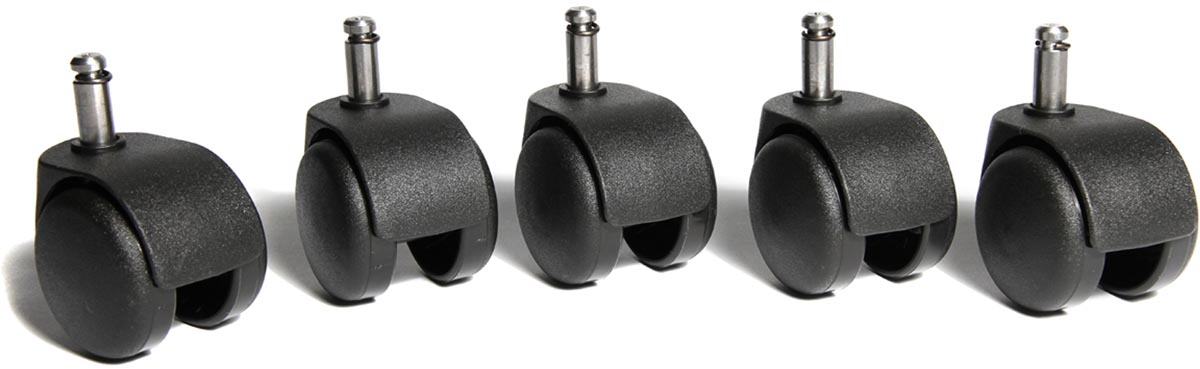 Topstar wielen voor tapijt, diameter 50 mm, pak van 5 stuks afbeelding