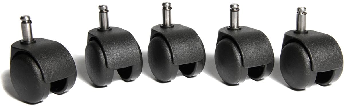 Topstar wielen voor tapijt, diameter 50 mm, pak van 5 stuks