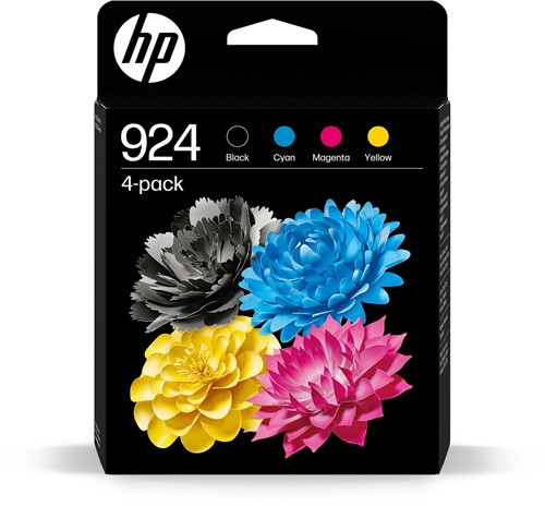 HP inktcartridge 924, 400 - 500 pagina's, OEM 6C3Z1NE, 4 kleuren