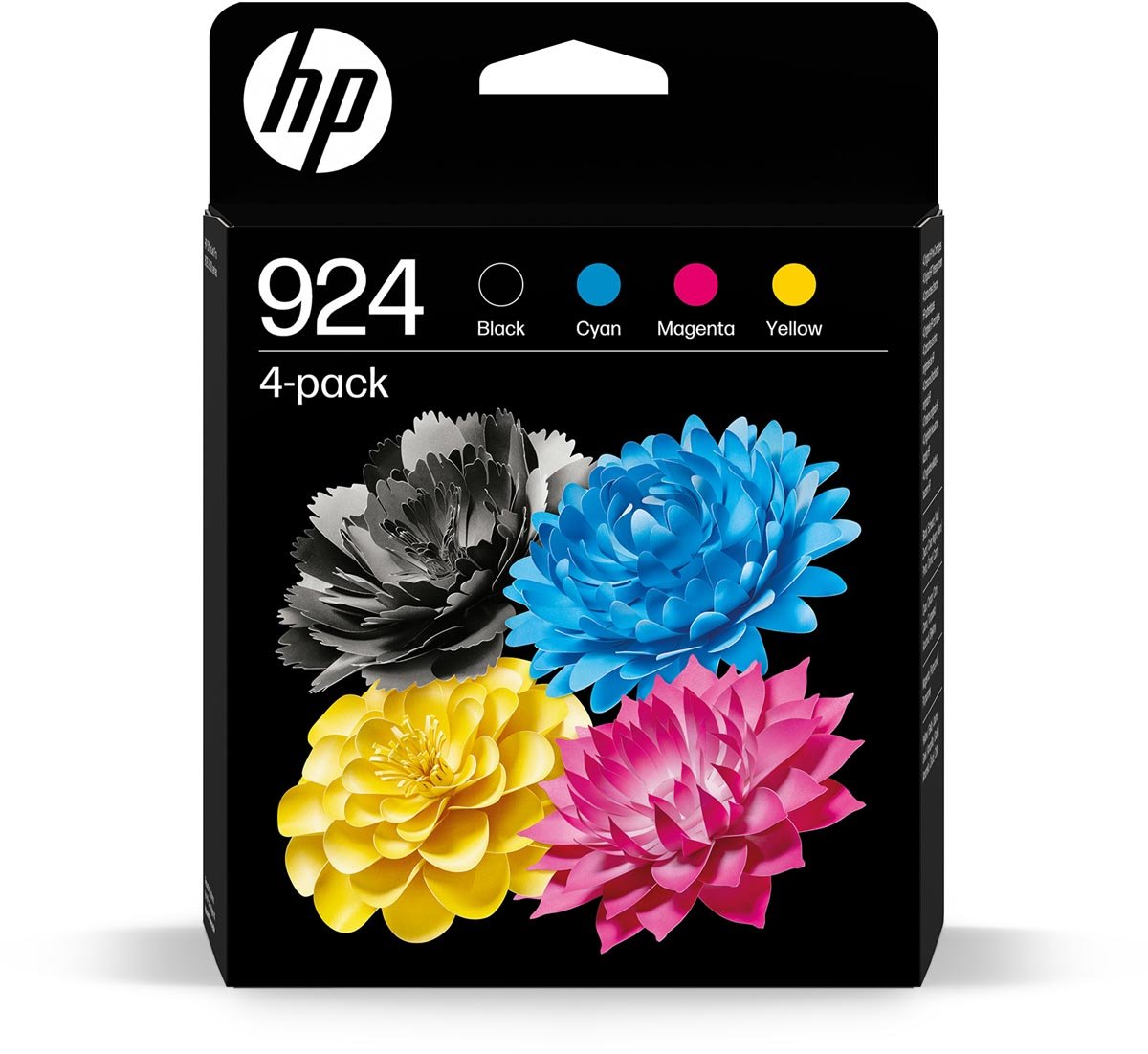 HP inktcartridge 924, 400 - 500 pagina&apos;s, OEM 6C3Z1NE, 4 kleuren afbeelding