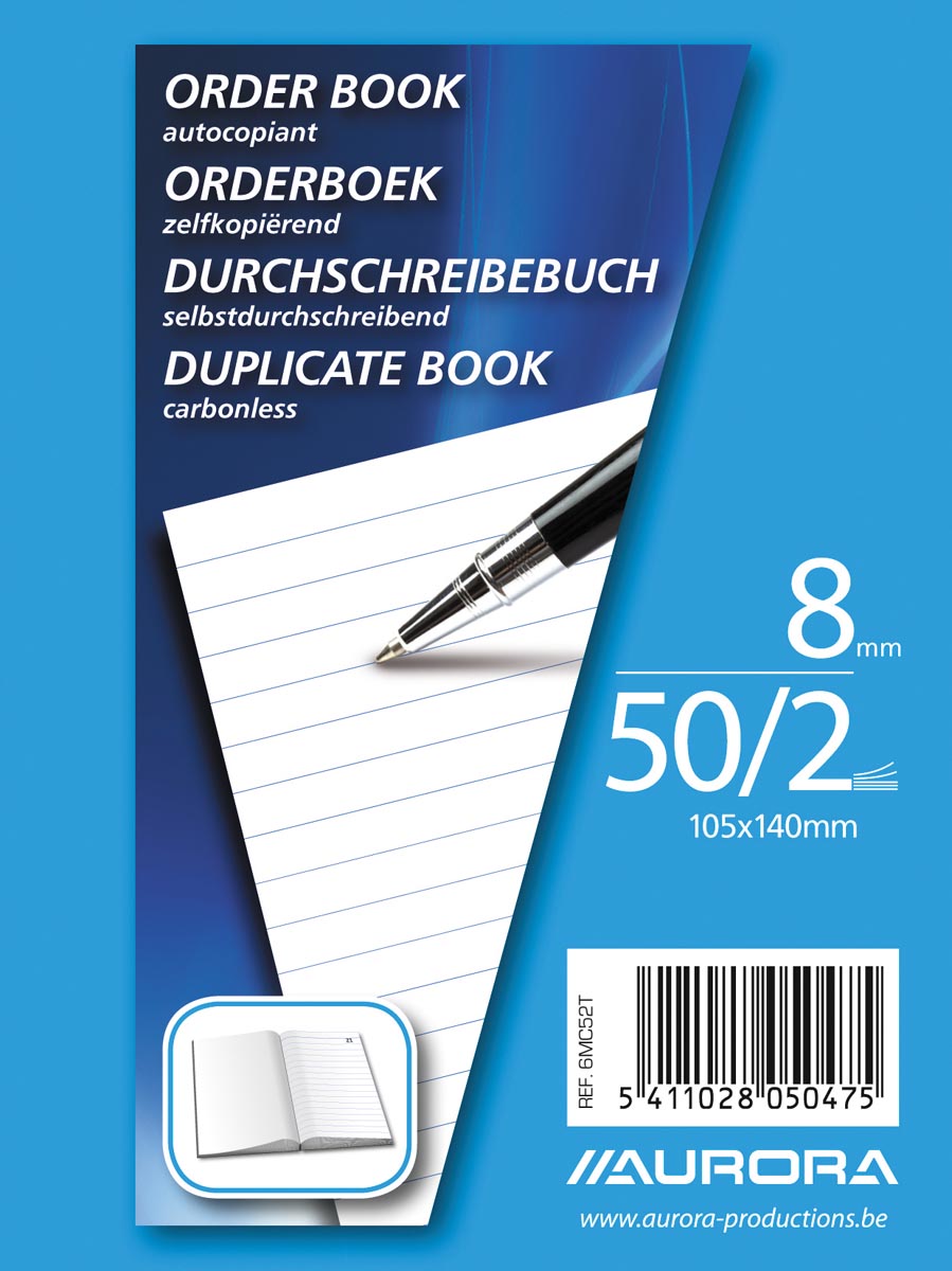 Afbeelding van Aurora orderbook ft 10,5 x 14 cm