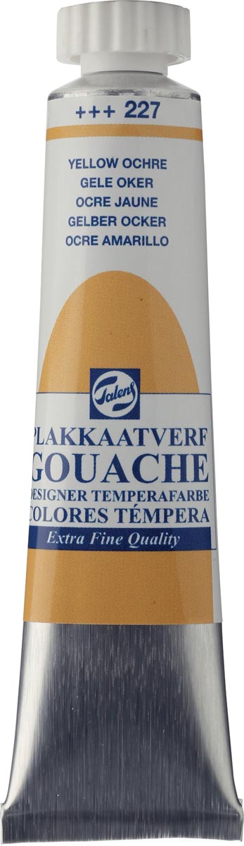 Talens plakkaatverf Extra Fijn tube van 20 ml, gele oker Talens plakkaatverf Extra Fijn tube van 20 ml, gele oker