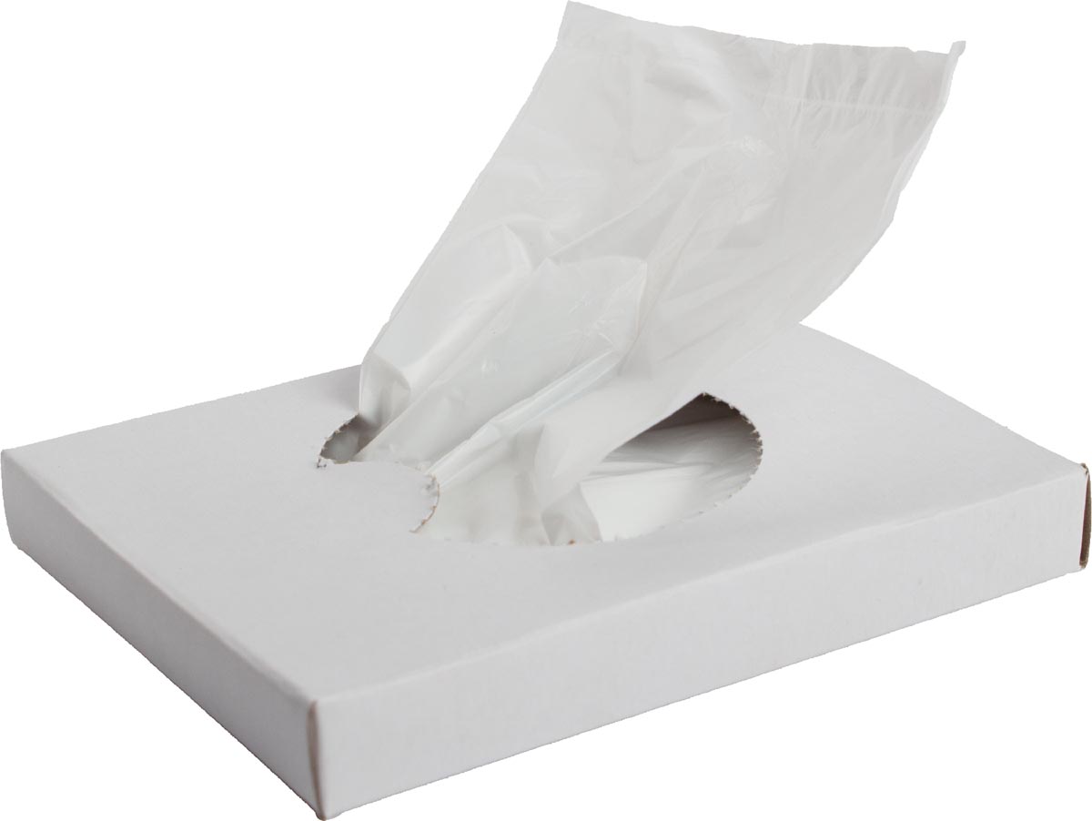 Primesource hygiënezakjes PEHD, wit, 48 x 25 stuks afbeelding