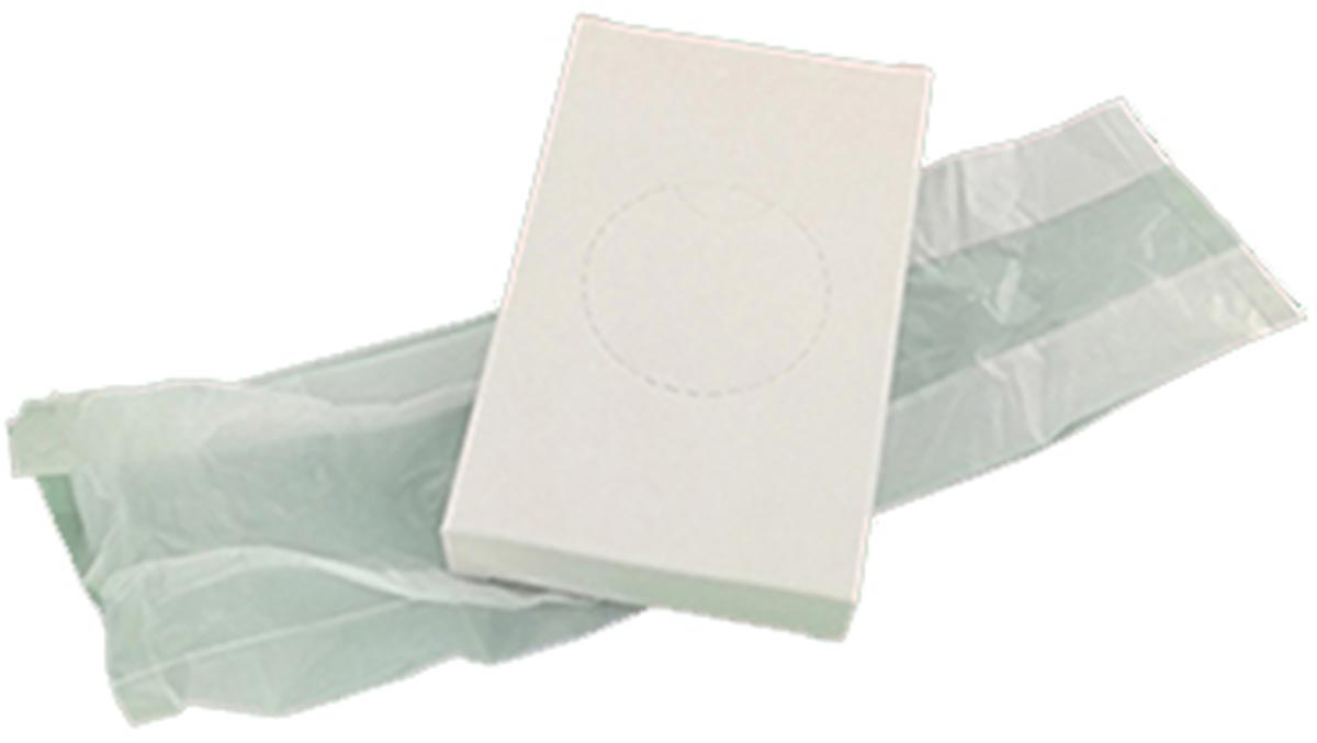 Hygiënezakjes LDPE, wit, 46 x 25 stuks