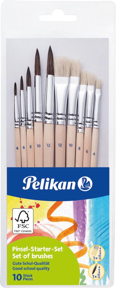 Pelikan penselenset , blister van 10 stuks afbeelding