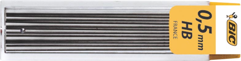 Bic criterium potloodstiften, 0,5 mm, HB, etui van 12 stuks afbeelding