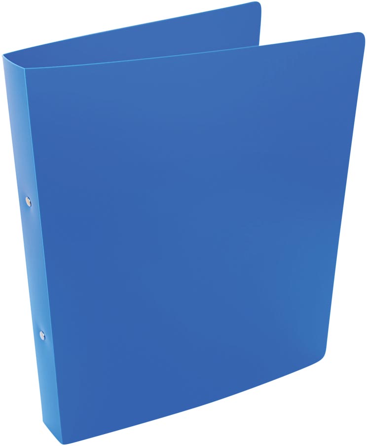 Alpha ringmap, voor ft A4, uit PP, 2 ringen van 25 mm, blauw afbeelding