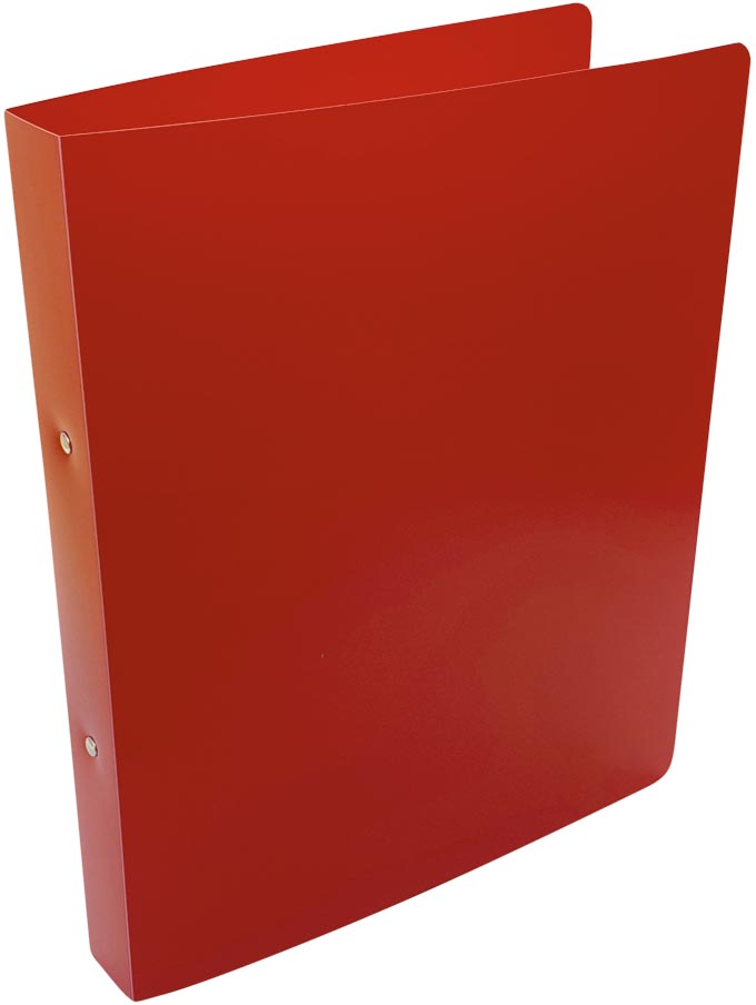 Alpha ringmap, voor ft A4, uit PP, 2 ringen van 25 mm, rood afbeelding