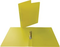 Alpha ringmap, voor ft A4, uit PP, 2 ringen van 25 mm, geel-2
