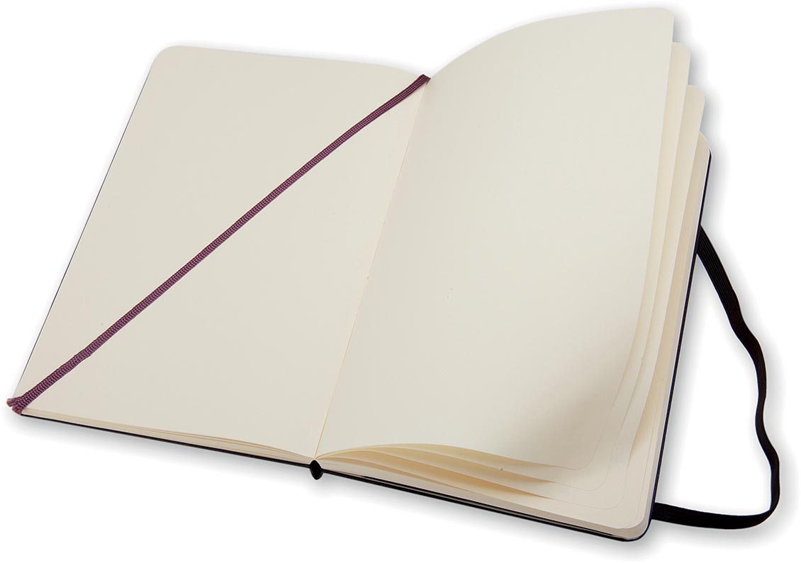 Moleskine notitieboek, ft 9 x 14 cm, effen, harde cover, 192 bladzijden, zwart-1