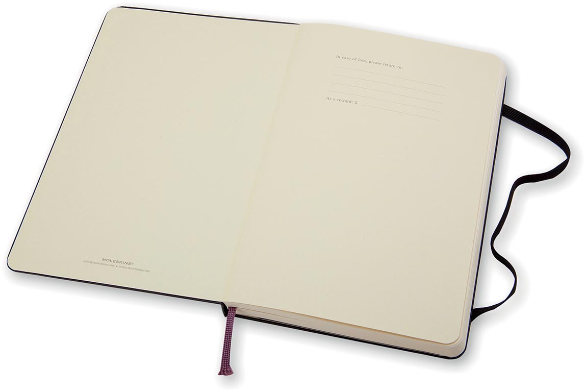 Moleskine notitieboek, ft 9 x 14 cm, effen, harde cover, 192 bladzijden, zwart-2