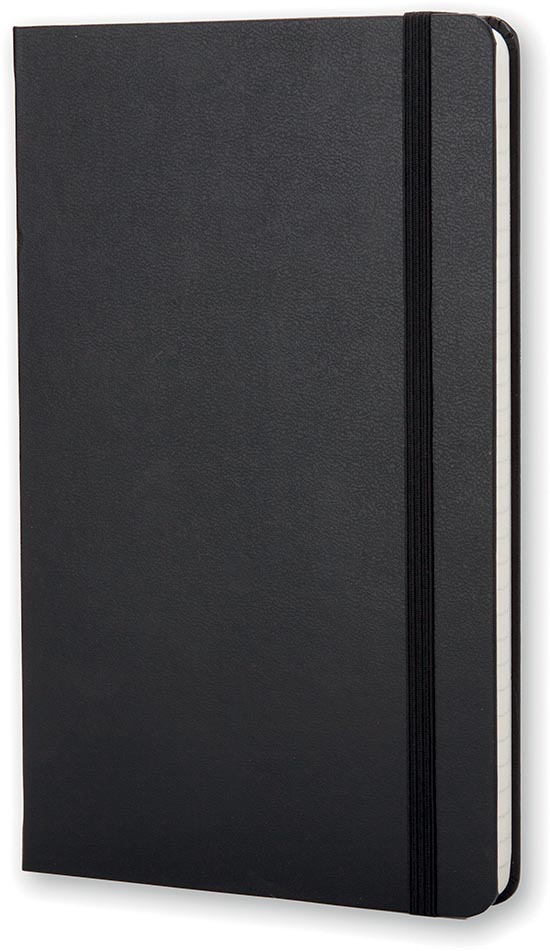 Moleskine de notes, ft 13 x 21 cm, ligné, couverture solide, 240