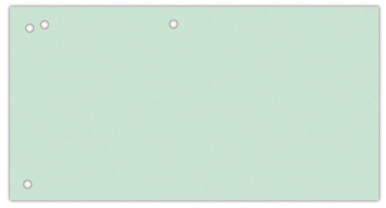 OFFICE products verdeelstroken, 240 x 105 mm, pak van 100 stuks, groen