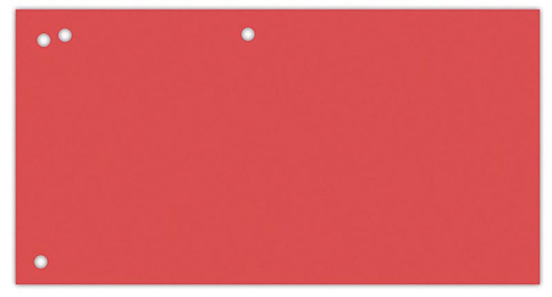 OFFICE products verdeelstroken, 240 x 105 mm, pak van 100 stuks, rood