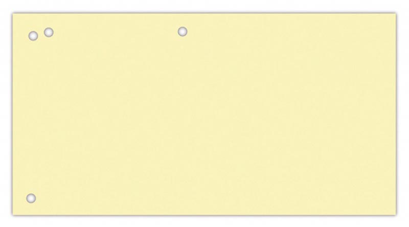 OFFICE products verdeelstroken, 240 x 105 mm, pak van 100 stuks, geel