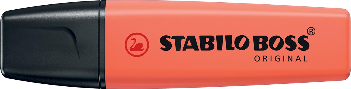 STABILO BOSS ORIGINAL Pastel markeerstift, mellow coral-red (lichtoranje) afbeelding