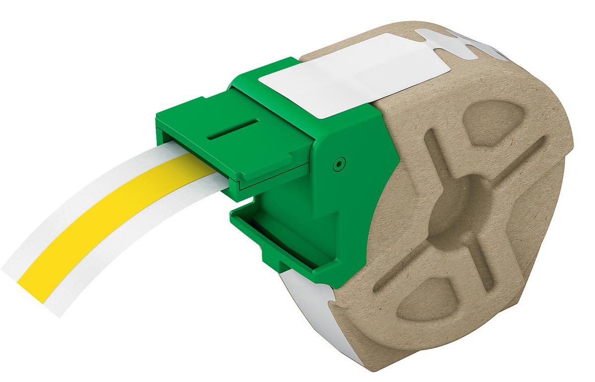 Leitz Icon labelcartridge plastic, voor labels tot 12 mm breed, geel
