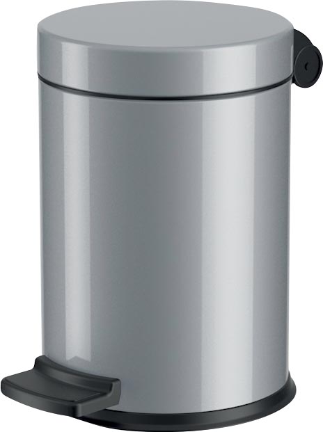 Hailo pedaalemmer voor sanitair, 4 L, zilver